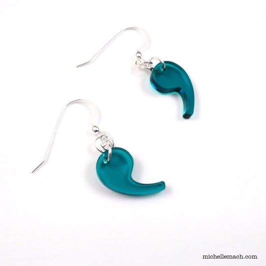 Comma or Single Quote Earrings