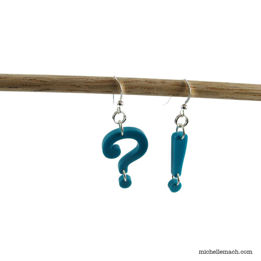 Question Mark and Exclamation Point Earrings